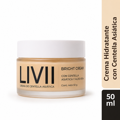 Crema Hidratante con Centella Asiática y Aloe Vera | LIVII
