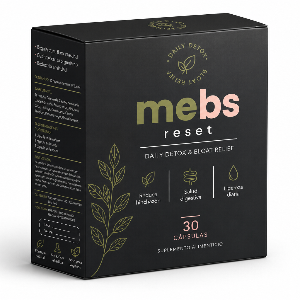 Mebs Reset Detox | Cápsulas para Desinflamar